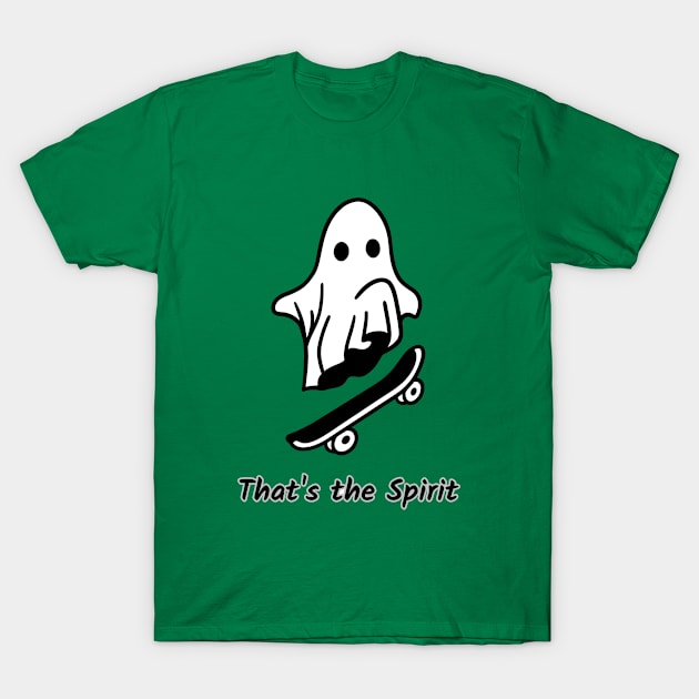 that's the spirit funny halloween ghost T-Shirt by Pop on Elegance